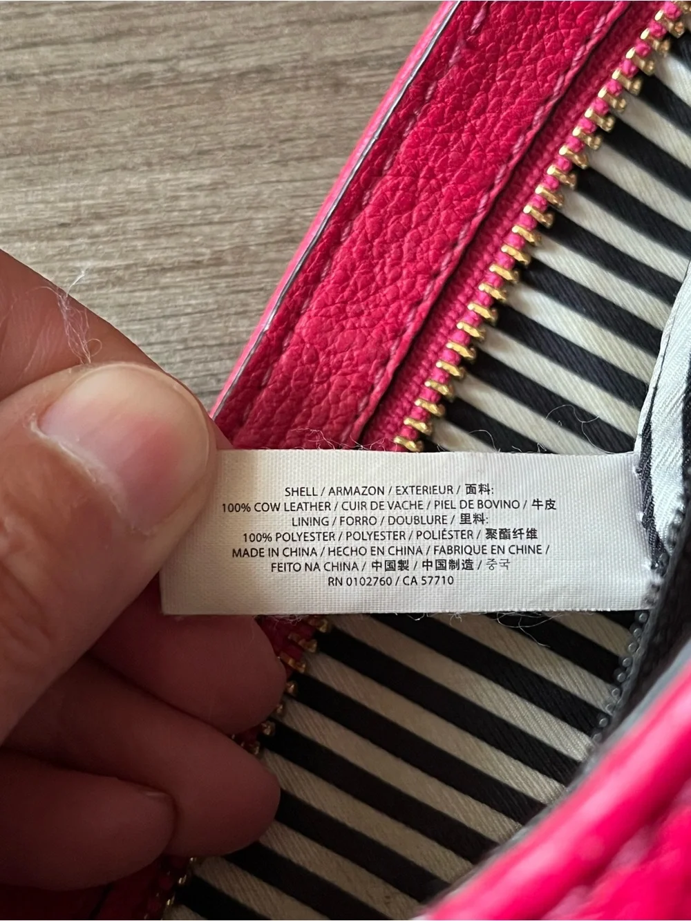Kate Spade New York Pink Leather Cobble Hill Ellen Cross Body Purse Bag *FLAW
